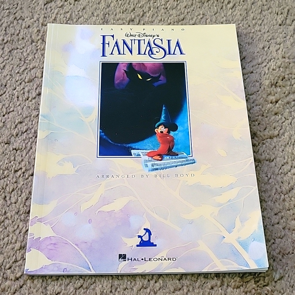 NWT 1991 Fantasia Easy Piano Sheet Music book Hal Leonard